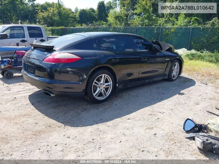 WP0AA2A78BL010642 2011 Porsche Panamera 4