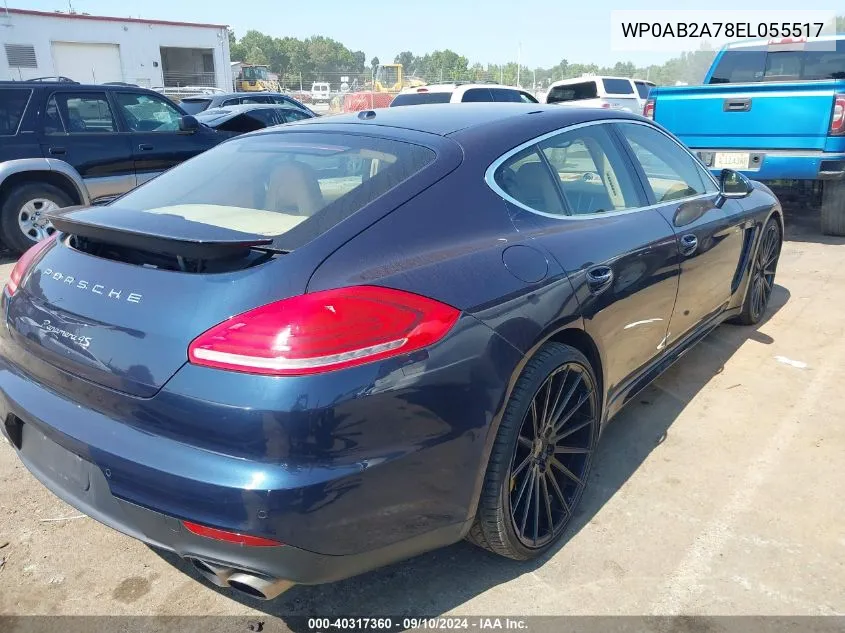 WP0AB2A78EL055517 2014 Porsche Panamera 4S