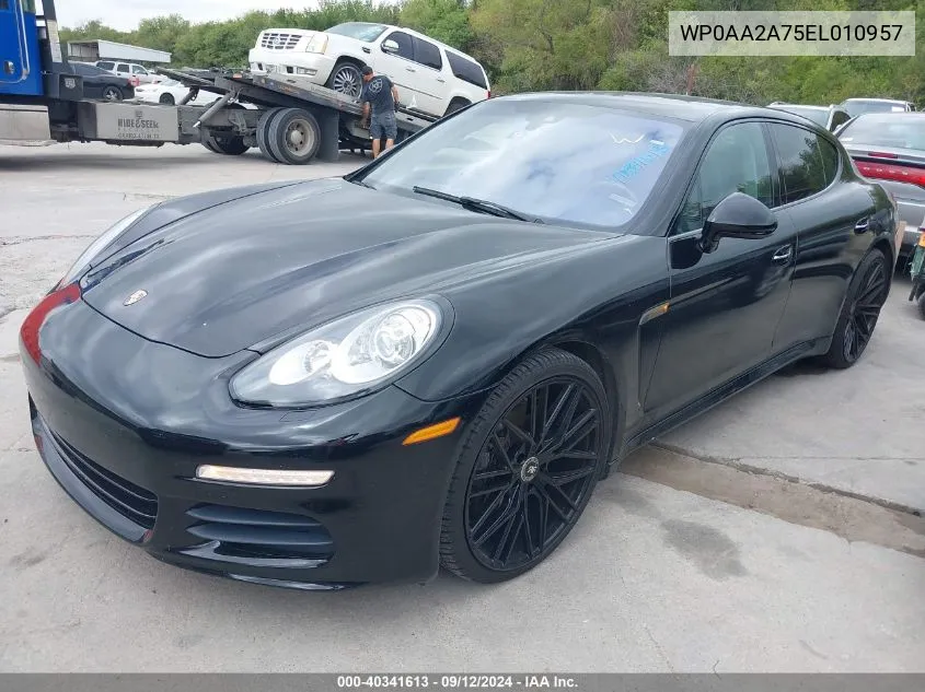 2014 Porsche Panamera 4 VIN: WP0AA2A75EL010957 Lot: 40341613