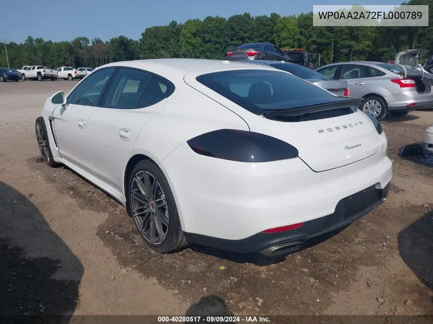 WP0AA2A72FL000789 2015 Porsche Panamera 4