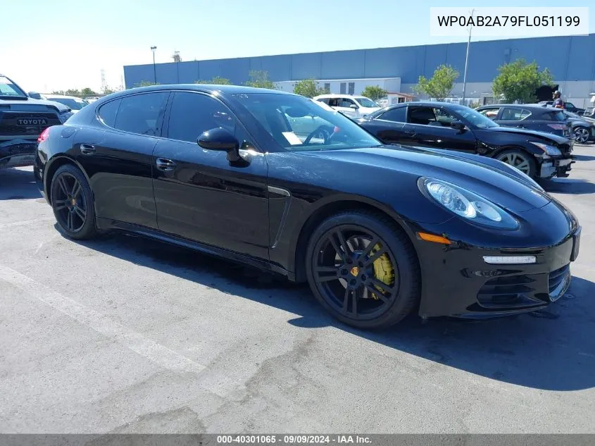 2015 Porsche Panamera S VIN: WP0AB2A79FL051199 Lot: 40301065