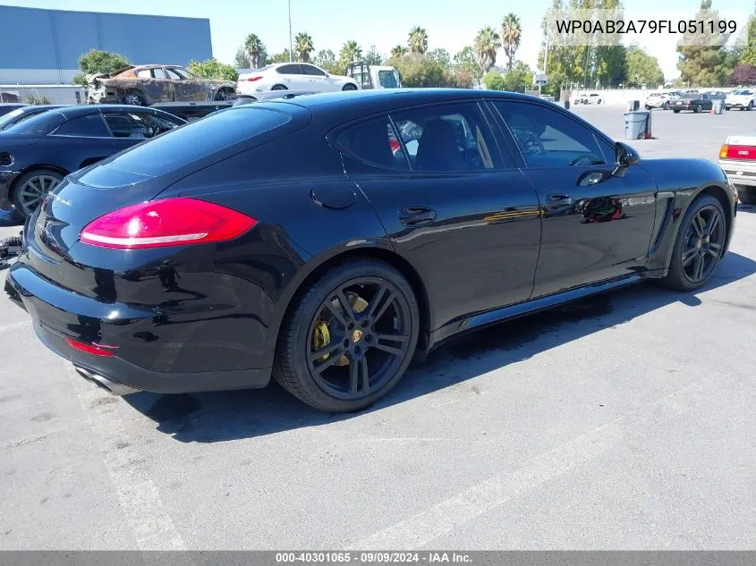 2015 Porsche Panamera S VIN: WP0AB2A79FL051199 Lot: 40301065