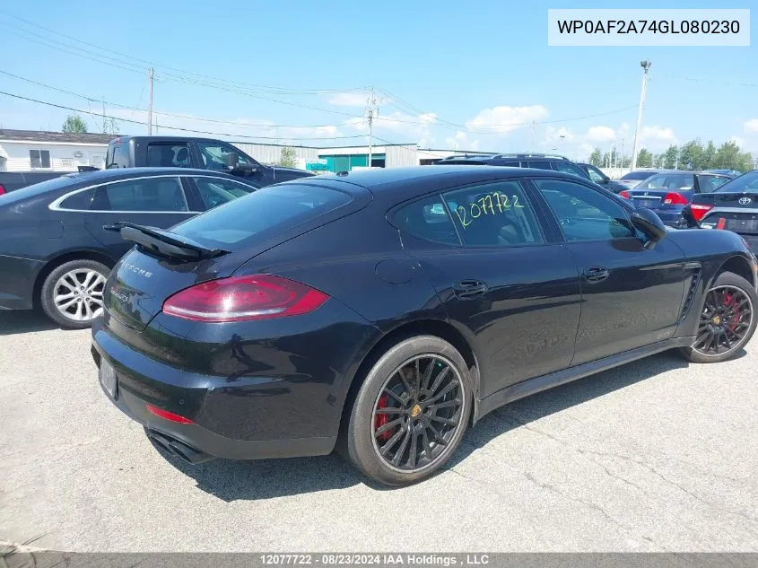 WP0AF2A74GL080230 2016 Porsche Panamera