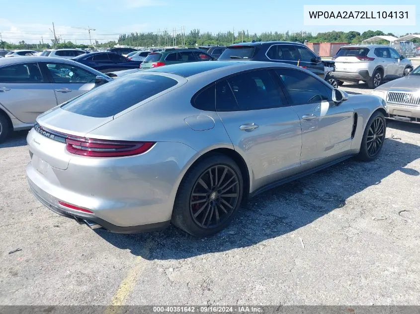 WP0AA2A72LL104131 2020 Porsche Panamera 4