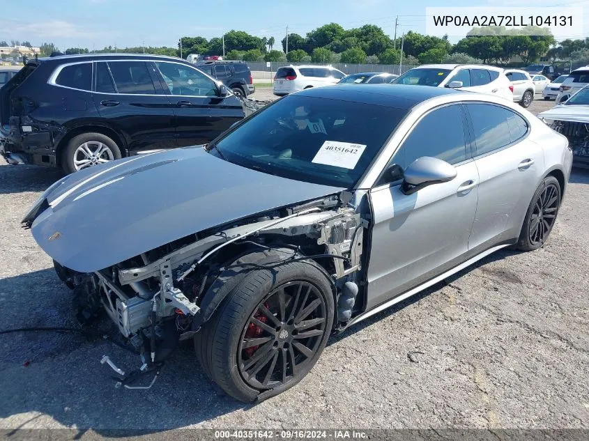 WP0AA2A72LL104131 2020 Porsche Panamera 4