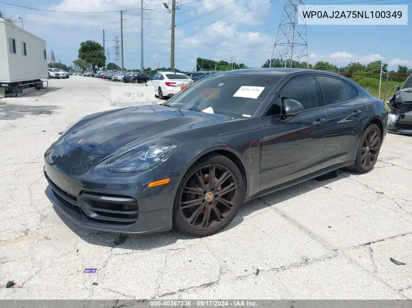 2022 Porsche Panamera 4/4 Platinum Edition/Platinum Edition VIN: WP0AJ2A75NL100349 Lot: 40367336