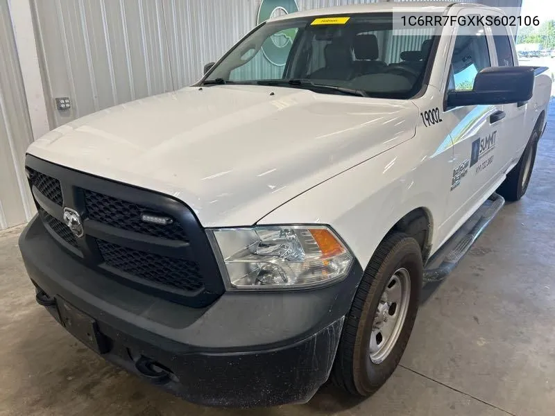 2019 Ram 1500 Classic Tradesman VIN: 1C6RR7FGXKS602106 Lot: 40379425