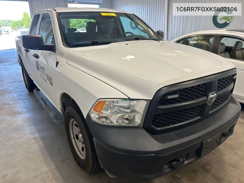 2019 Ram 1500 Classic Tradesman VIN: 1C6RR7FGXKS602106 Lot: 40379425