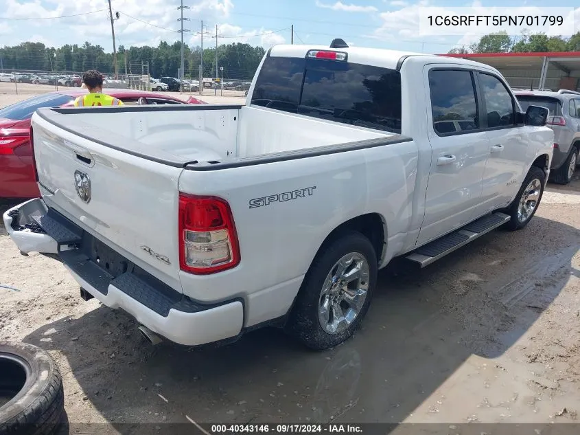 2023 Ram 1500 Big Horn 4X4 5'7 Box VIN: 1C6SRFFT5PN701799 Lot: 40343146