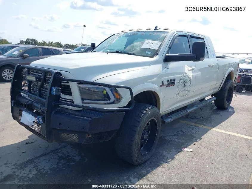 3C6UR5NL0HG693867 2017 Ram 2500 Laramie Mega Cab 4X4 6'4 Box