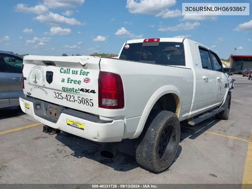 3C6UR5NL0HG693867 2017 Ram 2500 Laramie Mega Cab 4X4 6'4 Box