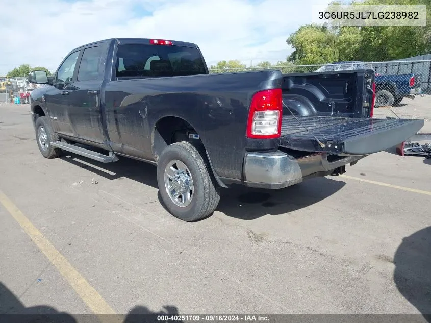 2020 Ram 2500 Big Horn VIN: 3C6UR5JL7LG238982 Lot: 40251709