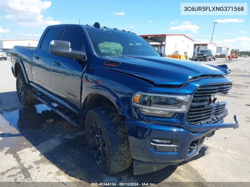 2022 Ram 2500 Laramie 4X4 6'4 Box VIN: 3C6UR5FLXNG371568 Lot: 40344134