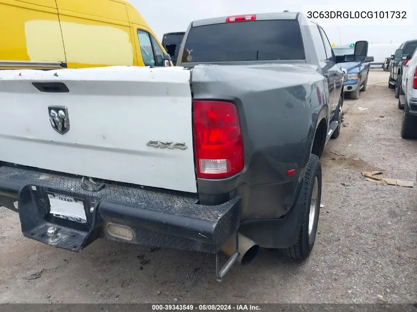 2012 Ram 3500 St VIN: 3C63DRGL0CG101732 Lot: 39343549