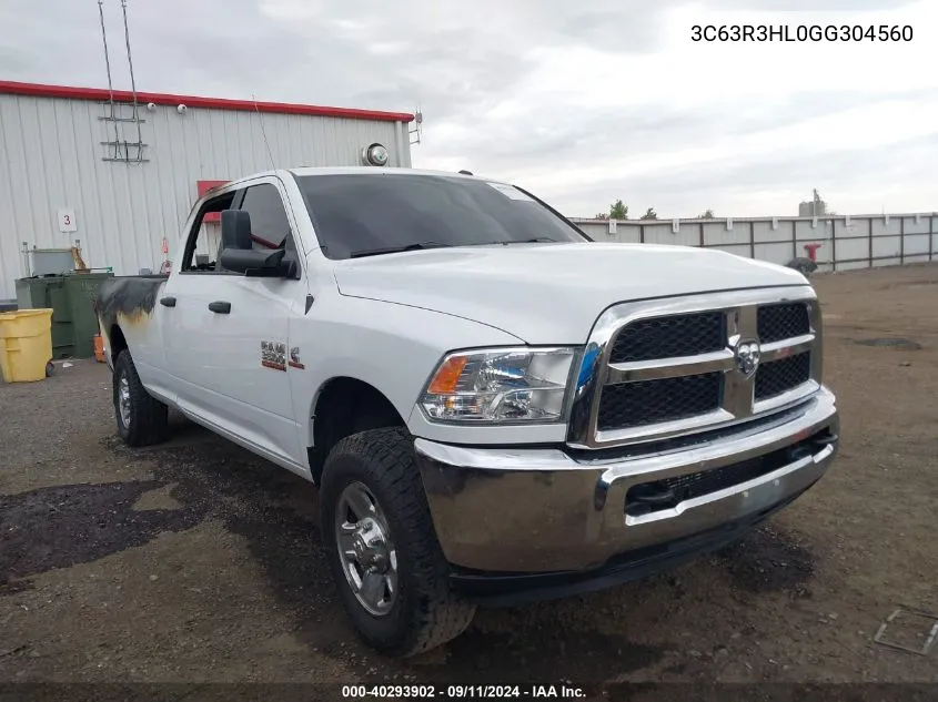 2016 Ram 3500 Slt VIN: 3C63R3HL0GG304560 Lot: 40293902