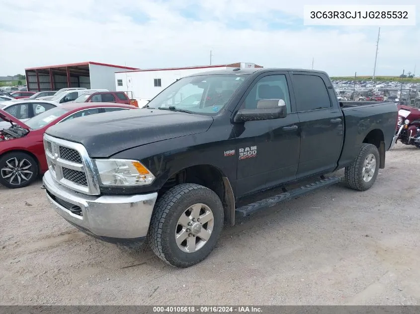 2018 Ram 3500 St VIN: 3C63R3CJ1JG285532 Lot: 40105618