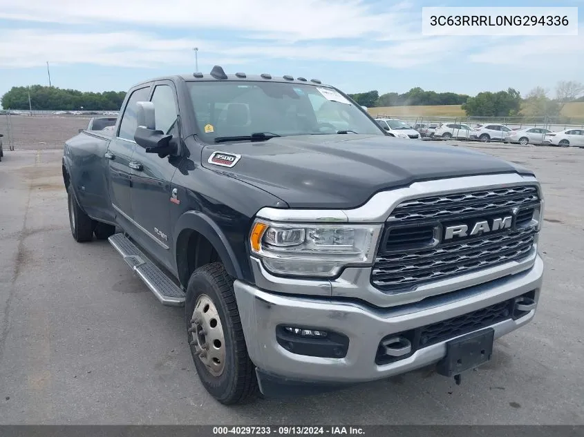 2022 Ram 3500 Limited 4X4 8' Box VIN: 3C63RRRL0NG294336 Lot: 40297233