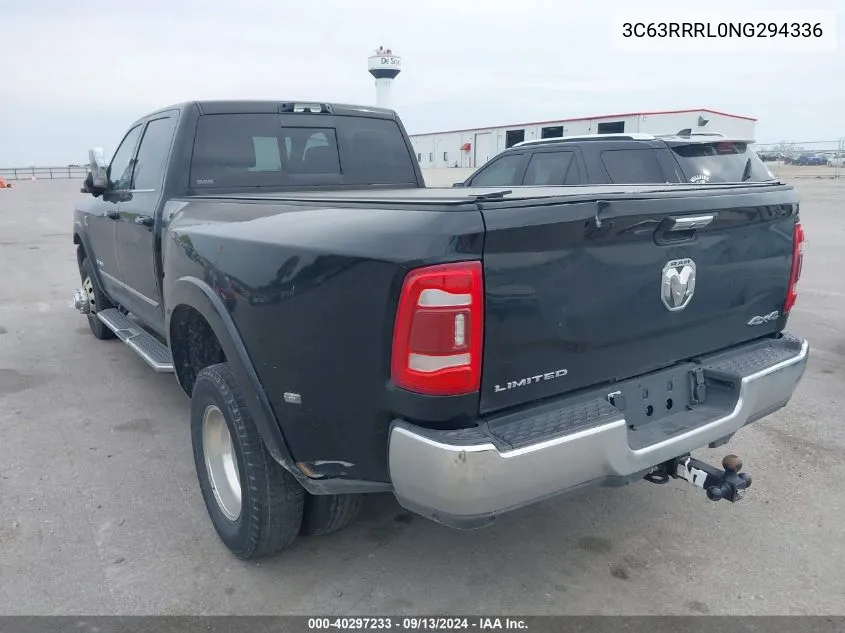 2022 Ram 3500 Limited 4X4 8' Box VIN: 3C63RRRL0NG294336 Lot: 40297233