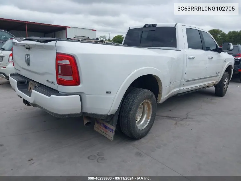 2022 Ram 3500 Limited VIN: 3C63RRRL0NG102705 Lot: 40299983