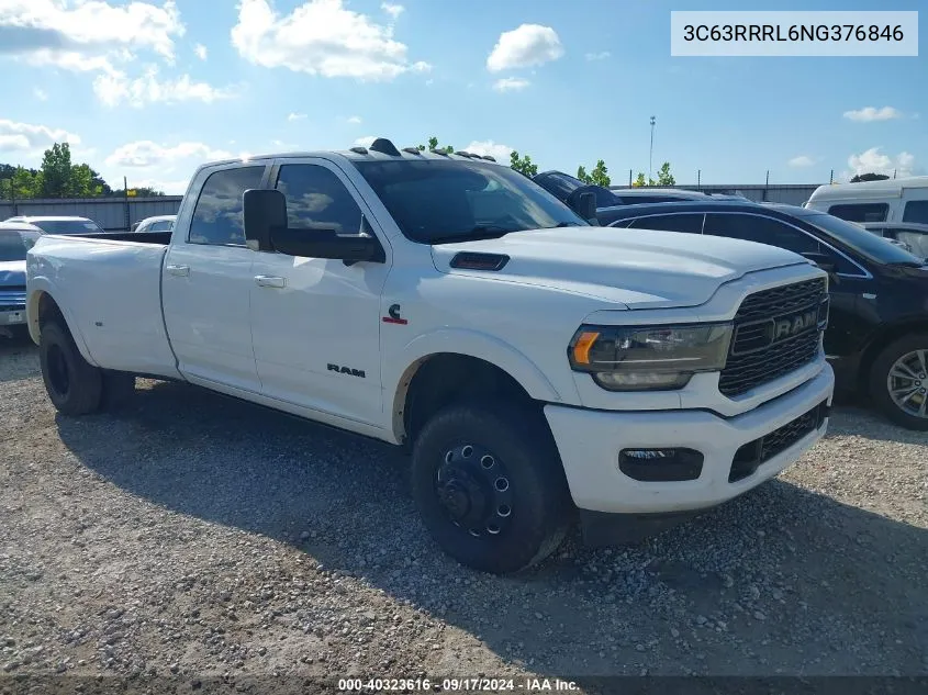 2022 Ram 3500 Limited 4X4 8' Box VIN: 3C63RRRL6NG376846 Lot: 40323616