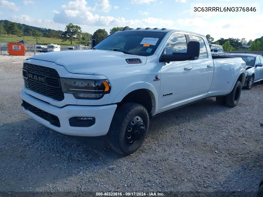 2022 Ram 3500 Limited 4X4 8' Box VIN: 3C63RRRL6NG376846 Lot: 40323616