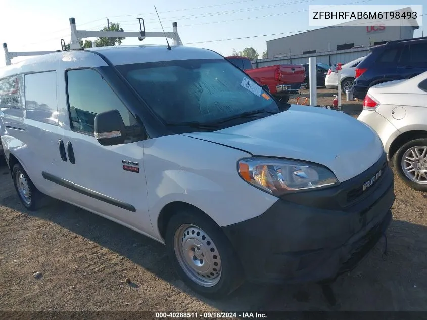 2021 Ram Promaster City Tradesman VIN: ZFBHRFAB6M6T98493 Lot: 40288511