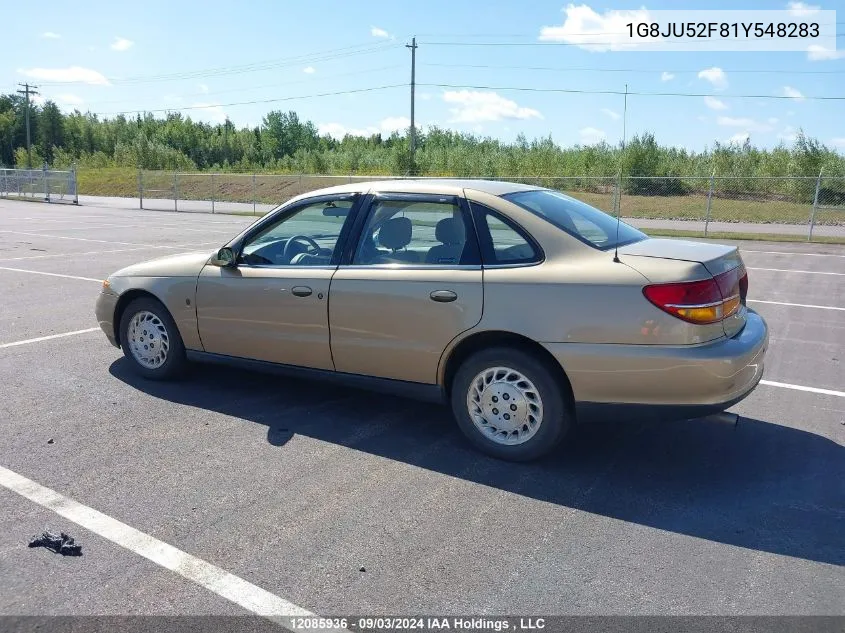 2001 Saturn Ls 4Dr Sedan VIN: 1G8JU52F81Y548283 Lot: 12085936