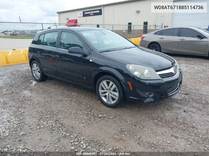 2008 Saturn Astra Xr VIN: W08AT671885114736 Lot: 39949397