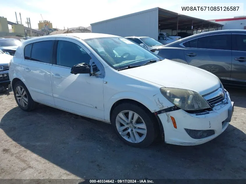 W08AT671085126587 2008 Saturn Astra Xr