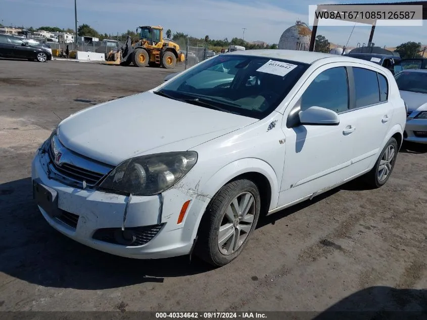 W08AT671085126587 2008 Saturn Astra Xr