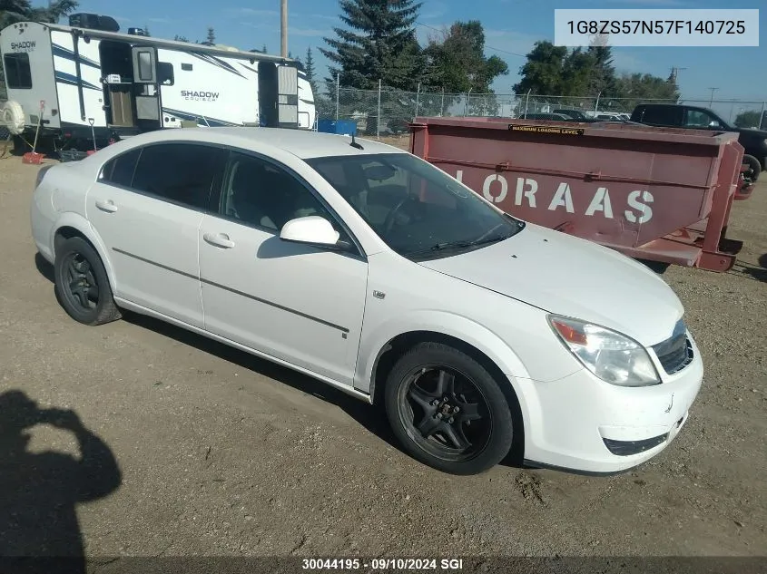 2007 Saturn Aura Xe VIN: 1G8ZS57N57F140725 Lot: 30044195