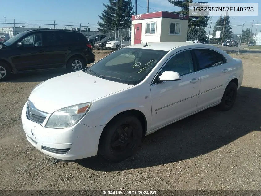 2007 Saturn Aura Xe VIN: 1G8ZS57N57F140725 Lot: 30044195