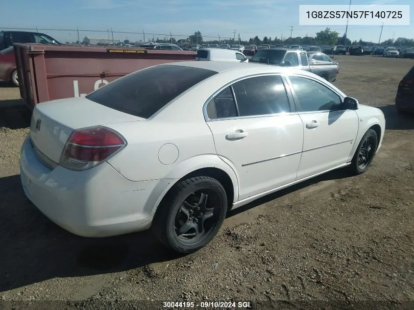 2007 Saturn Aura Xe VIN: 1G8ZS57N57F140725 Lot: 30044195