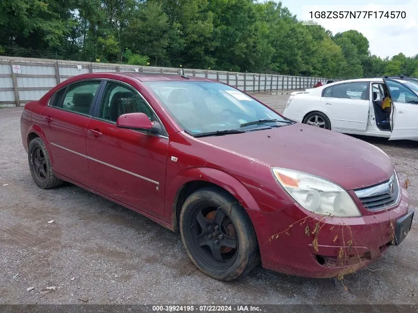 2007 Saturn Aura Xe VIN: 1G8ZS57N77F174570 Lot: 39924195