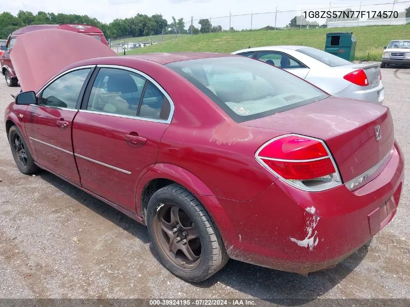 2007 Saturn Aura Xe VIN: 1G8ZS57N77F174570 Lot: 39924195