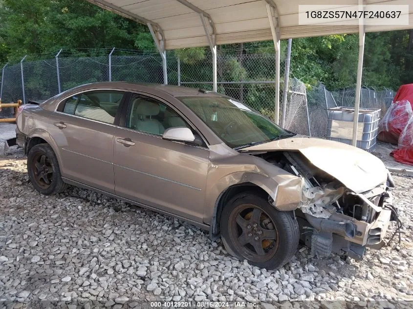 2007 Saturn Aura Xe VIN: 1G8ZS57N47F240637 Lot: 40129201