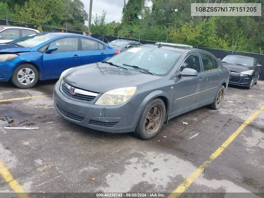 1G8ZS57N17F151205 2007 Saturn Aura Xe