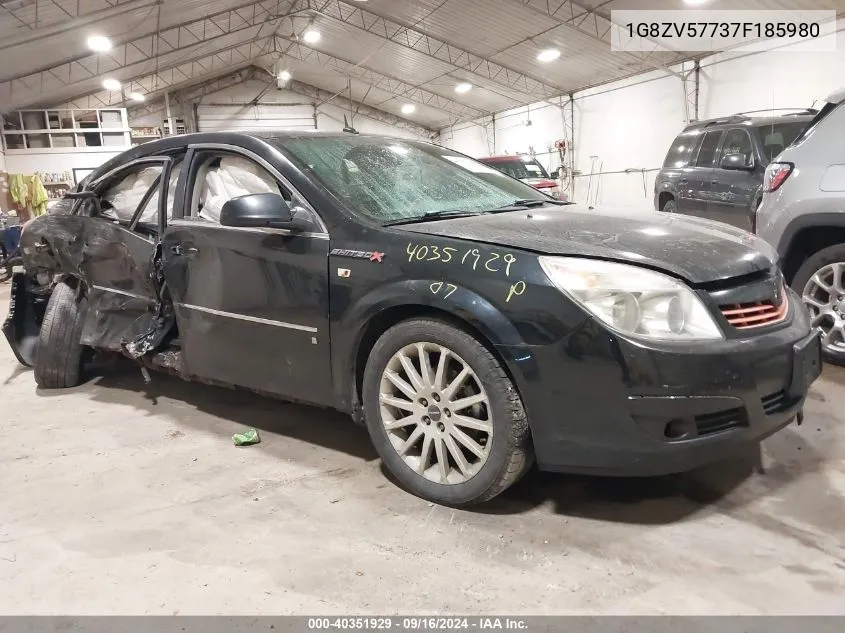 2007 Saturn Aura Xr VIN: 1G8ZV57737F185980 Lot: 40351929