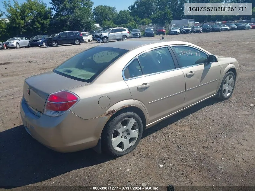 2008 Saturn Aura Xe VIN: 1G8ZS57B88F261711 Lot: 39871277