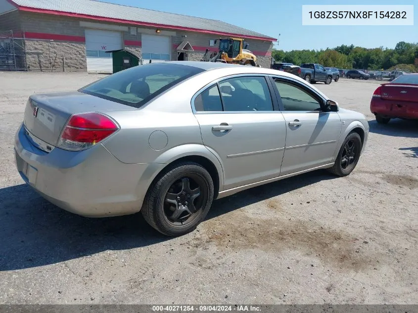 2008 Saturn Aura Xe VIN: 1G8ZS57NX8F154282 Lot: 40271254