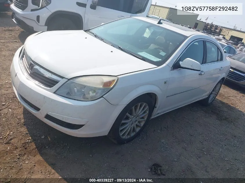 2008 Saturn Aura Xr VIN: 1G8ZV57758F292482 Lot: 40339227