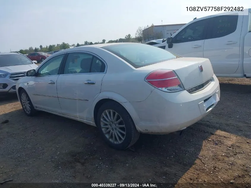 2008 Saturn Aura Xr VIN: 1G8ZV57758F292482 Lot: 40339227