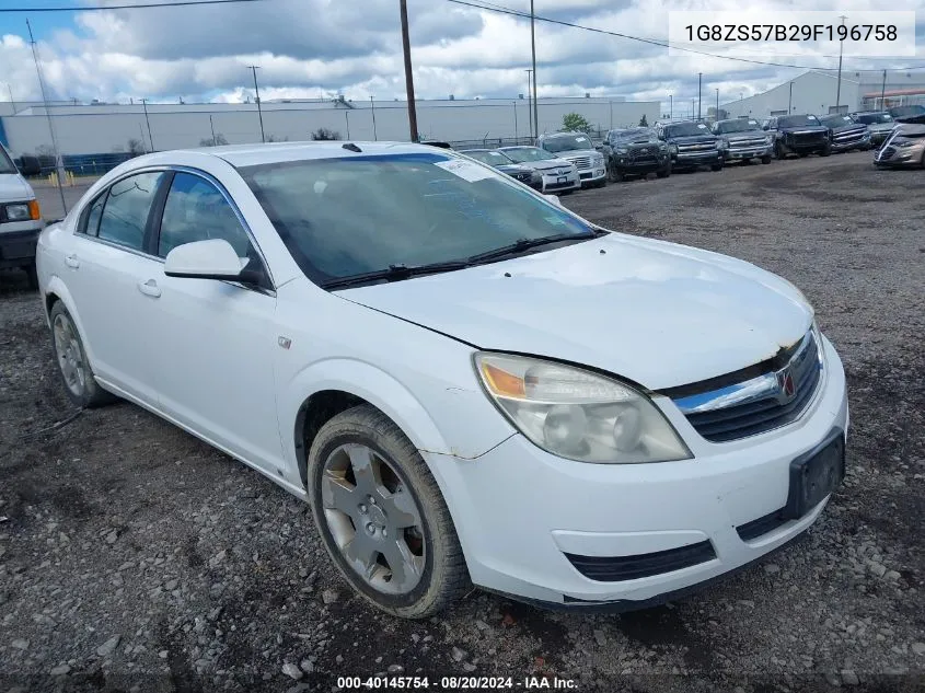 2009 Saturn Aura Xe VIN: 1G8ZS57B29F196758 Lot: 40145754