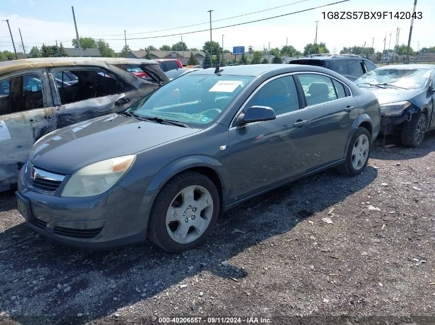 2009 Saturn Aura Xe VIN: 1G8ZS57BX9F142043 Lot: 40206557