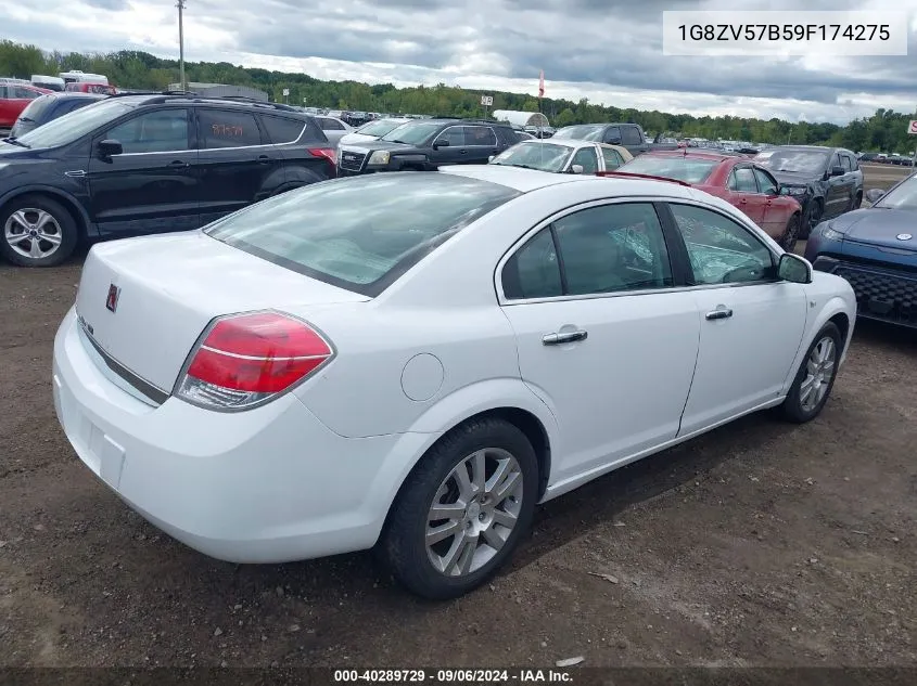 2009 Saturn Aura Xr VIN: 1G8ZV57B59F174275 Lot: 40289729