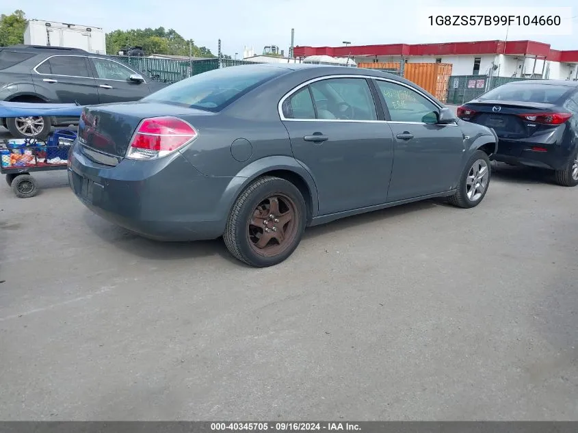 2009 Saturn Aura Xe VIN: 1G8ZS57B99F104660 Lot: 40345705