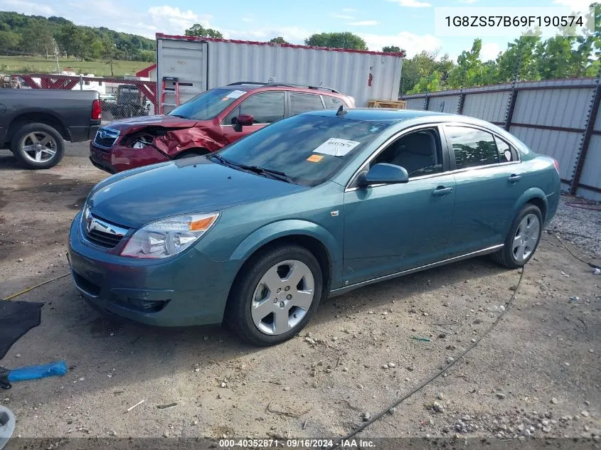 2009 Saturn Aura Xe VIN: 1G8ZS57B69F190574 Lot: 40352871