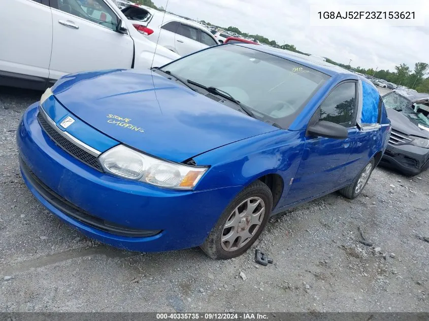 2003 Saturn Ion 2 VIN: 1G8AJ52F23Z153621 Lot: 40335735