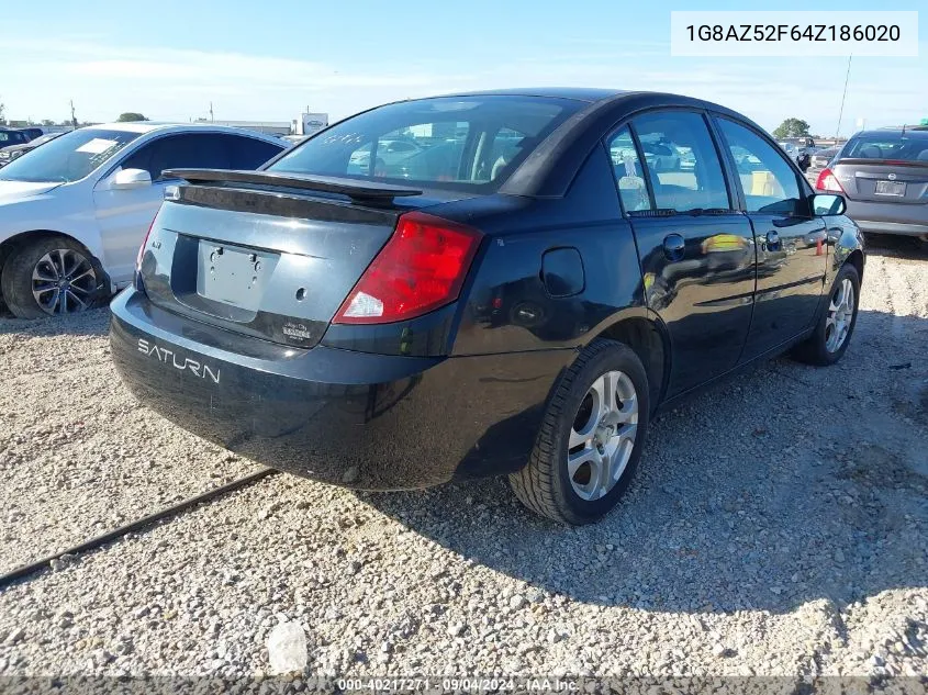 2004 Saturn Ion 2 VIN: 1G8AZ52F64Z186020 Lot: 40217271