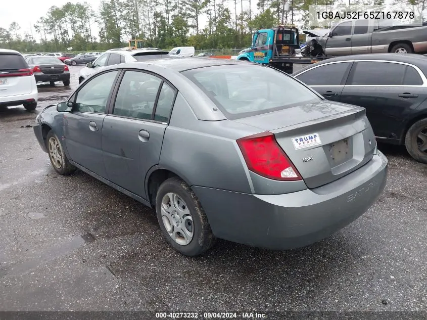 2005 Saturn Ion 2 VIN: 1G8AJ52F65Z167878 Lot: 40273232